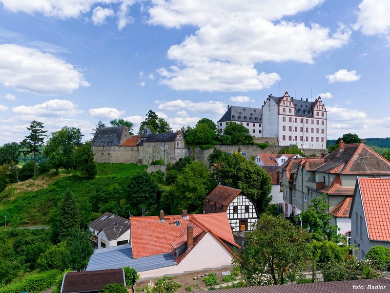 Das Lichtenberger Schloss mit den Resten der Katzenelnbogener Burganlage.