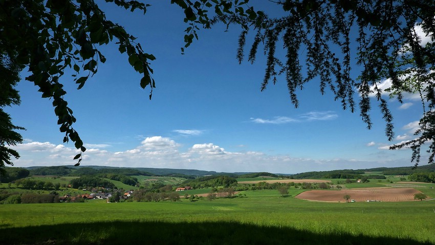 Blick auf Erzbach vom Roten Kandel aus